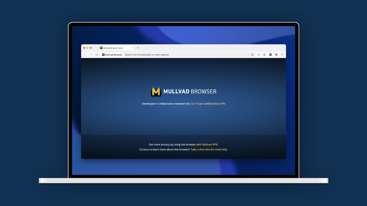 Mullvad Browser, datenschutzorientierter Browser, in Zusammenarbeit mit dem Tor Project
